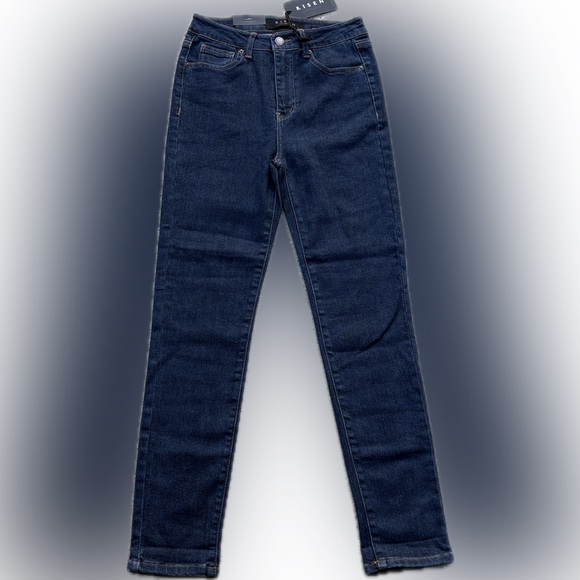 Risen high rise skinny jeans solid dark size 26 3 new 26/3 - Picture 1 of 16